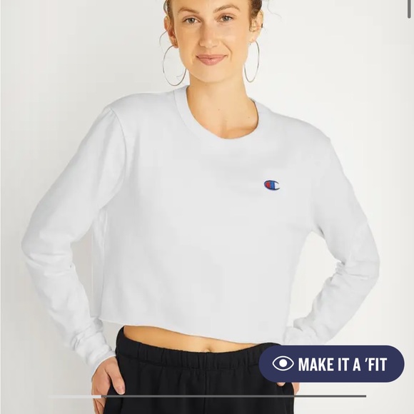 Champion Tops - NWT Champion long sleeve boyfriend cropped tee
